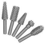 Jonmon Rotary Burr Rasp Set - 5PCS Wood Carving File Drill Bits, 1/4 Inch Rou.... Fixed Price $15.79.