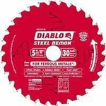 New Freud Diablo D0530F 3/8" 30T Metal Cutting Circular Saw Blade. Fixed Price $27.95.