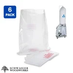 (6) Plastic Dust Collector Lower Bags For Delta Model # 50-851 Type 1&2, 50-365. Fixed Price $54.99.