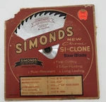Vintage Simonds Chrome Si-clone 1/4" Saw Blade 44 Tooth 61-14630 Nos. Fixed Price $24.95.