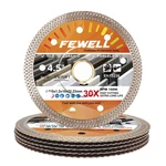 Fewell Inch Super Thin Porcelain Diamond Saw Blade 4.5", Multicolored. Fixed Price $62.90.