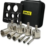 Drilax 10PC Diamond Drill Bit Hole Saw Kit W/guide Glass Tile Granite 1/4" To 2". Fixed Price $49.99.