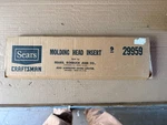 Vintage Sears Craftsman Molding Head Insert Set 9-29959 New Stock. Fixed Price $39.00.