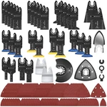 136 Pcs Oscillating Tool Blade, Multi Blades Kits With Sandpap... Fast Ship. Fixed Price $38.99.