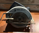 Black & Decker 7391 Gray 2-1/8 Hp 7-1/4-INCH Circular Saw. Fixed Price $21.48.