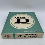 Dewalt Dado Set No. 6024 Diameter Blades 5/8 Arbor - Used. Fixed Price $19.50.