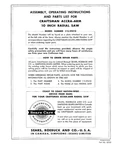 Sears Craftsman 113.29410 Accra-arm Instruction Manual & Parts List: Coil Bound. Fixed Price $17.95.