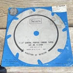 Sears 9-32464 7-1/4 In Carbide Circular Saw Blade 8T For Wood. Fixed Price $16.49.
