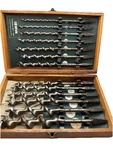 Irwin Auger Bit Set 13 Pc Wooden Case Original Booklet Usa Carpenter Tools Vtg. Fixed Price $112.50.
