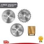 3 Pcs 6-1/2 Circular Saw Blade Set Durable Cutting Building Woodworking Diy. Fixed Price $30.03.