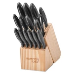 Hampton Forge Rochester 15 Piece Knife Block Set Black HMC01B233C. Fixed Price $70.17.