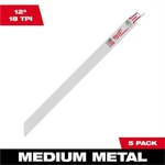 Milwaukee 48-00-5189 5PK Of 12 W/ Tpi Sawzall Reciprocating Blades. Fixed Price $24.08.
