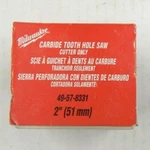 Milwaukee 49-57-8331 2" Carbide Tooth Hole Saw New. Fixed Price $40.00.