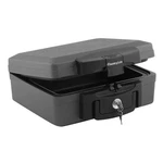 Sentrysafe Fireproof And Waterproof Safe, Black Portable Lock Box With Key. Fixed Price $92.99.