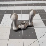 Atlas Craftsman 618 6" Lathe Compound Slide Crank, Thumb Hand Wheel. Fixed Price $6.00.