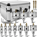 14PCS Carbide Hole Saw Kit Tungsten Tipped For Hard Metal Box Bits Keys Hexs. Fixed Price $87.52.