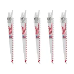 Brand New Milwaukee 48-00-5035 6" X 6TPI Bi-metal Super Sawzall Blades. Fixed Price $17.88.