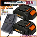 Replacement Worx 20V Max Battery & Charger WA3520 Lithium WA3742 WG891. Fixed Price $60.99.