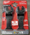 3PC Milwaukee 49-25-1230 Universal Fit 1-3/8 Titanium Multi-material Blades New. Fixed Price $74.99.