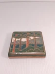 Arts And Craftsman Tileworks Lake Tahoe Pines Trees Summer 4" X Pottery. Fixed Price $55.00.