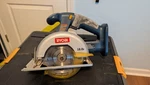 Ryobi P501 18V Cordless Circular Saw 5-1/2" Blade Left Wood Cutting Open Box. Fixed Price $25.00.