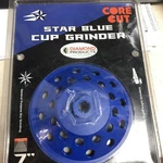 Diamond Products 70360, 4" X 5/8"-11 Star Blue Double Row Cup Grinder. Fixed Price $24.99.