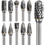 Carbide Burr Set Compatible With Dremel Rotary Tool 10PCS Double Cut .... Fixed Price $24.66.