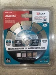 Makita E-07238 X-lock Segmented Diamond Blade For Masonry Cutting, 5". Fixed Price $14.38.