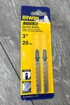 2-PACK Irwin Marathon 3072320 T-shank Jig Saw Metal Cutting Blades, 3" Tpi. Fixed Price $9.95.