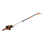 Black+decker 8 Amp 10 In. 2-IN-1 Electric Pole Chainsaw BECSP601. Fixed Price $109.00.