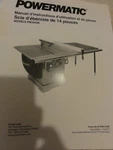 Powermatic Model PM3000B Saw Operating Maintenance Instructions Parts Manual. Fixed Price $7.55.