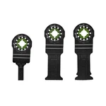Flex 3-PIECE Oscillating Tool Plunge Cut Set: Wood, Metal, W/ Nails. Fixed Price $71.25.