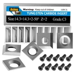 Asieg Tool 14.3X14.3X2.0-50 Carbide Inserts Cutters Knives Cutting Edges F.... Fixed Price $52.27.