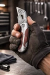 Snap On Tools Utility Knife With 10 Blades LBUK1 Blue-point Lockback W/pouch New. Fixed Price $74.95.