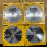 Lot Of (4) Dewalt DW3323 Round Arbor Circular Saw Blade 7-1/4". Fixed Price $35.00.