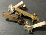 4 Craftsman Gold Tone Tie Clip 2 Porter Cable, Lawnmower, Door Knocker. Fixed Price $15.00.