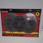 New Craftsman 5 Pc Steel Circular Saw Blade Set Old Stock Plywood Chisel Rip. Fixed Price $34.98.