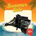Agrotk 12EX-RC Mower Brush Cutter For 1TON Mini Excavators Attachment. Fixed Price $1610.00.