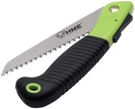 Saw Folding Knife Carbon Steel Black / Green Rubberized Abs Handle- HME-FS-1. Fixed Price $14.79.
