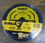 Dewalt 7-1/4" 24T Carbide Tipped Framing Saw Blades #DWA171423L. Fixed Price $30.00.