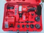 Milwaukee 2676-22 M18 Force Logic 10T Knockout Tool Kit W/ 1/2-2" Punches. Fixed Price $871.02.
