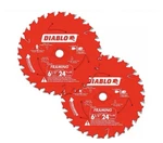 Diablo Framing Circular Saw Carbide Blade 6-1/2" 24 Tooth, Pack Made Italy. Fixed Price $24.99.