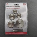 Chicago Electric 6-PC Rotary Saw Blade Kit 1/8" Shank Fits Dremel Harbor Freight. Fixed Price $14.99.