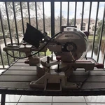 Chicago Electric 10 Sliding Compound Miter Saw Precision Cutting Tool. Fixed Price $120.00.