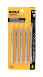 Dewalt Jig Saw Blade Set 5 Pc Inch 10TPI T-shank Laminate Chn DW3762H. Fixed Price $9.91.