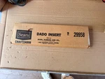 Vintage Craftsman Sears Dado Insert Table Saw Throat Plate 9-29958 New Old Stock. Fixed Price $45.00.