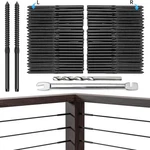 Swage Lag Screws For Cable Railing - 100 Pack Black T316 Stainless Steel Left.... Fixed Price $91.81.