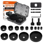 Hole Saw Kit, 18 Pieces Set With 3/4"-5"(19-127MM) Blade, Mandrel. Fixed Price $30.38.