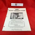 Craftsman Rotary Surface Planer 605.29510 Operating Instructions Parts. Fixed Price $14.99.