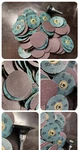 100 Lot 3M Roloc Abrasive Sanding Die Grinder Discs 2" Grit W/ Mandrel. Fixed Price $34.50.